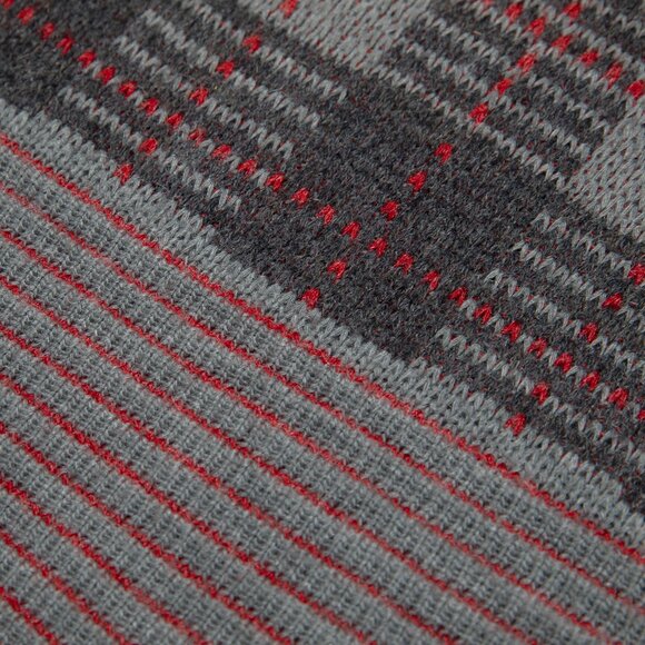 EMEK (Russia) 70s, District Tartan, Jacquard, Wool Rib Stitch - Picture 7 of 7